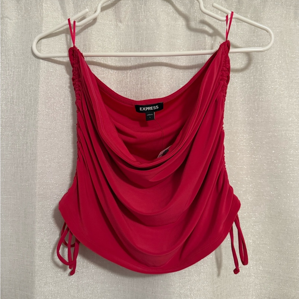 Express Women's Magenta Strapless Tube Top
